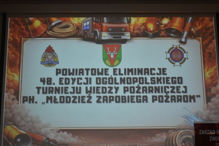 Powiatowe eliminacje 48 edycji ogólnopolskiego turnieju wiedzy pożarniczej 